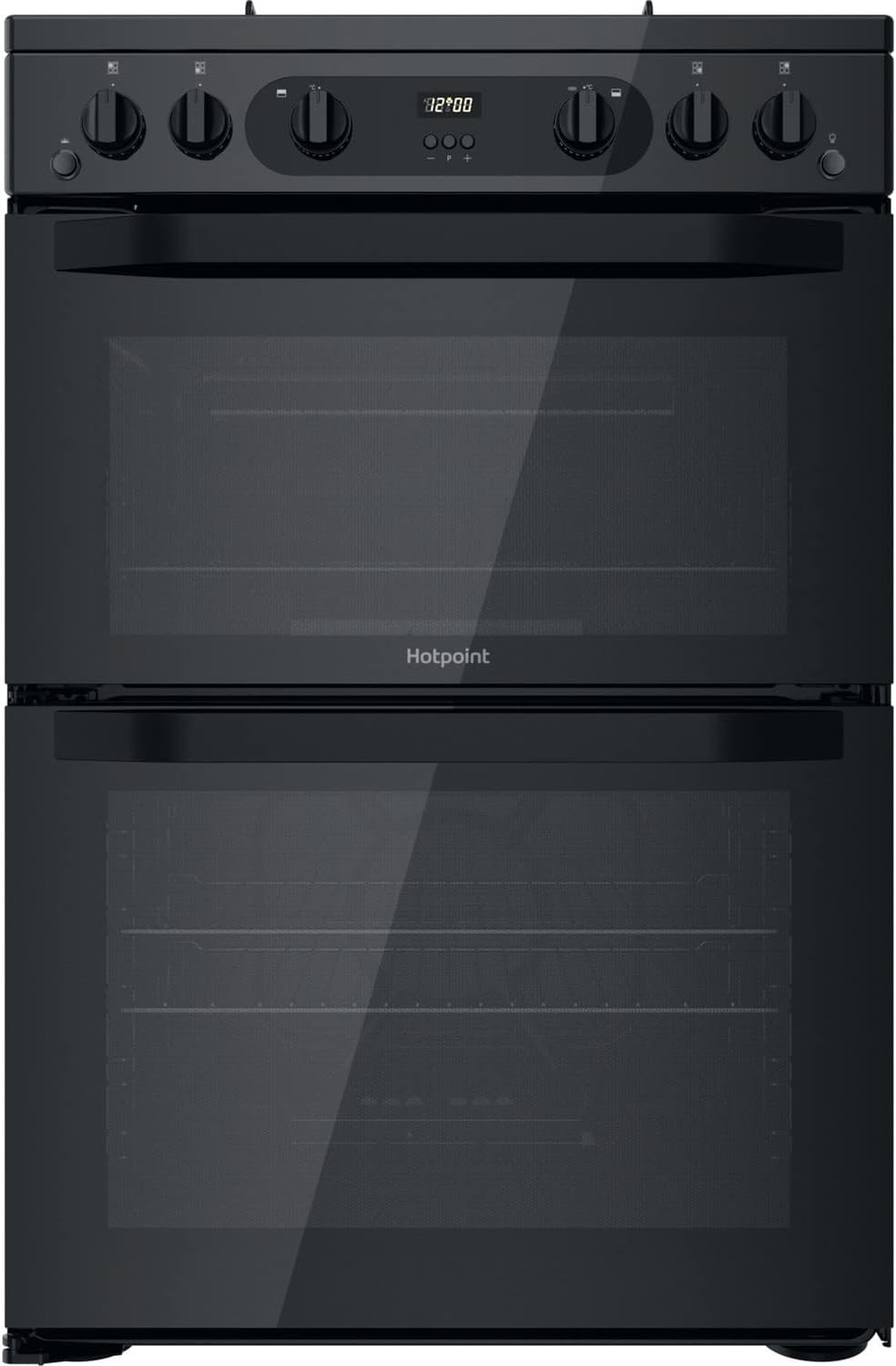 4. 60cm XXL Capacity Double Oven Gas Cooker - Black [Energy Class A+]