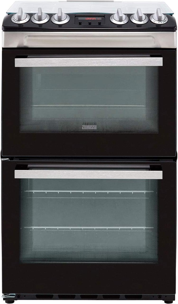 5. Zanussi ZCG43250XA 55cm Gas Cooker with Full Width Electric Grill - Stainless Steel [Energy Class A]