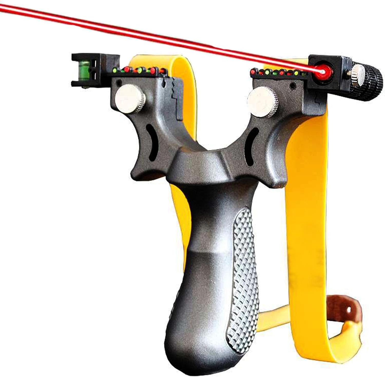 1. ERZU Slingshot Alloy Heavy Professional Slingshots Set For Adult Hunting Powerful Stainless Steel Handle High Velocity Catapult Slingshots