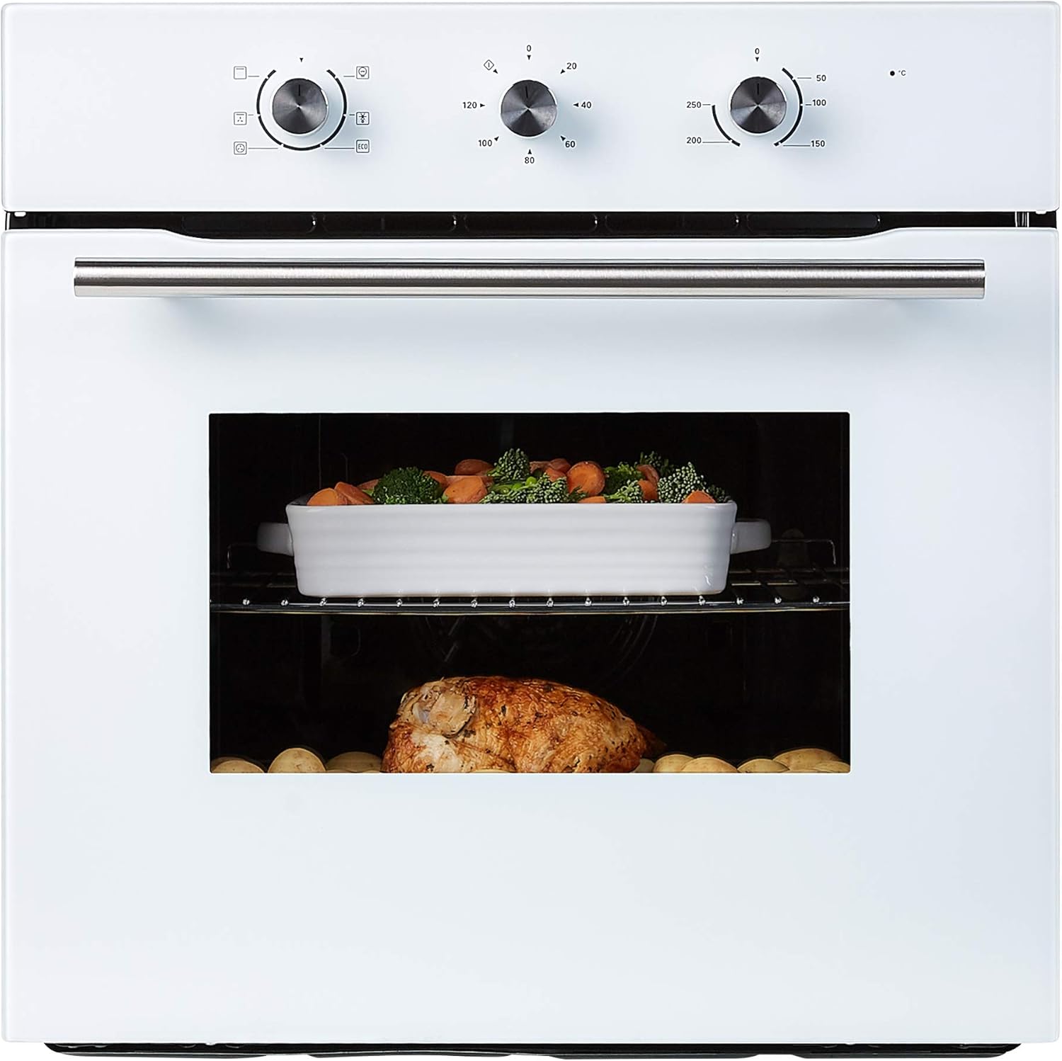 3. Cookology COF600WH Built-In Single Electric Oven